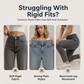 Jean capri à coupe droite pour femme