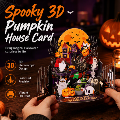 🎃 Offre limitée Halloween 🥳 Plus de 50 000 vendus | 👻 Carte pop-up d'Halloween effrayante – Carte de vœux 3D surprise ✨