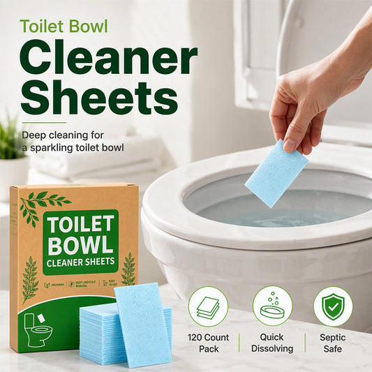 Feuilles nettoyantes pour cuvette de toilette à dissolution rapide