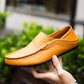 Mocassins en cuir faits main pour hommes, style milanais