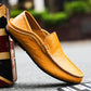 Mocassins en cuir faits main pour hommes, style milanais