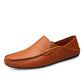 Mocassins en cuir faits main pour hommes, style milanais