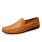 Mocassins en cuir faits main pour hommes, style milanais