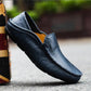 Mocassins en cuir faits main pour hommes, style milanais