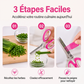 Ciseaux à herbes de cuisine à 5 lames