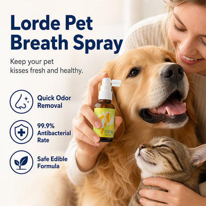 Spray rafraîchissant pour l'haleine des chiens et des chats