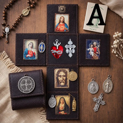 Pochette d'autel catholique portable de poche