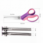 📢📢 50 % DE RÉDUCTION !! 🥳✨ Ciseaux zigzag multifonctionnels, ciseaux crantés ✂️🧵