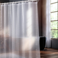Rideau de douche imperméable avec aimants et crochets en bas