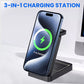 Chargeur sans fil rapide pliable 3 en 1 de 15 W