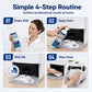 Station d'accueil pour aspirateur robot, nettoyant anti-moisissures en mousse avec serviette
