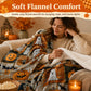 ⏳DERNIER JOUR DE PROMO -50 % 🎃 Couverture en flanelle patchwork d'Halloween