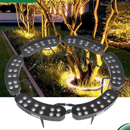 🌳💡 Éclairage solaire annulaire pour arbres – Spots extérieurs résistants aux intempéries pour arbres, piliers et jardin