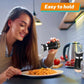 📢 -50% ! 🐧 Set Salière et Poivrière Design Pingouin – Inox 304 + Verre – 15,5×16 cm – 8 Coloris – Couvercle Doseur de Précision – Caddy Inclus 🧂