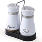 📢 -50% ! 🐧 Set Salière et Poivrière Design Pingouin – Inox 304 + Verre – 15,5×16 cm – 8 Coloris – Couvercle Doseur de Précision – Caddy Inclus 🧂