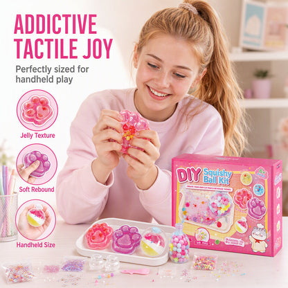 🐱‑50 % MAINTENANT ! 🧊 Kit jouet squishy glace frite DIY – design griffe de chat, amusement squishy et créatif – Parfait pour le jeu sensoriel et la décontraction des enfants ✨