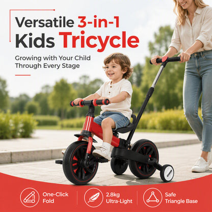 Tricycle d'équilibre 3 en 1 pour enfants