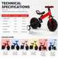 Tricycle d'équilibre 3 en 1 pour enfants
