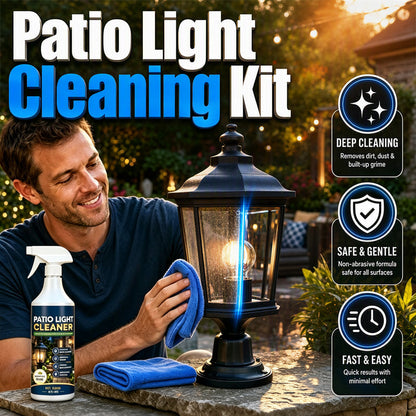Spray nettoyant pour lanternes et lampes de jardin d'extérieur