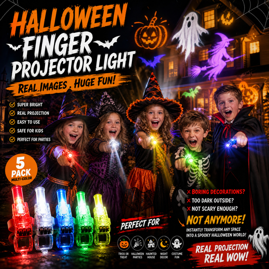🔥Offre spéciale : 50 % de réduction !🔥 Mini lampes LED colorées pour les doigts – Lampes de poche lumineuses pour les fêtes avec élastique