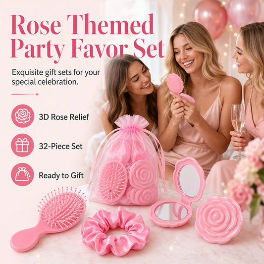 Ensemble de 32 cadeaux de fête de princesse rose