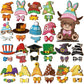 🎄🎃 Limited Time Deal – Interchangeable Wooden Seasonal Animal Decor 🐶✨ | 26-Piece Magnetic Holiday Outfit Set for Year-Round Home Display