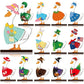 🎄🎃 Limited Time Deal – Interchangeable Wooden Seasonal Animal Decor 🐶✨ | 26-Piece Magnetic Holiday Outfit Set for Year-Round Home Display