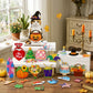 🎄🎃 Limited Time Deal – Interchangeable Wooden Seasonal Animal Decor 🐶✨ | 26-Piece Magnetic Holiday Outfit Set for Year-Round Home Display