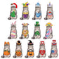 🎄🎃 Limited Time Deal – Interchangeable Wooden Seasonal Animal Decor 🐶✨ | 26-Piece Magnetic Holiday Outfit Set for Year-Round Home Display
