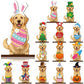 🎄🎃 Limited Time Deal – Interchangeable Wooden Seasonal Animal Decor 🐶✨ | 26-Piece Magnetic Holiday Outfit Set for Year-Round Home Display