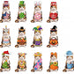 🎄🎃 Limited Time Deal – Interchangeable Wooden Seasonal Animal Decor 🐶✨ | 26-Piece Magnetic Holiday Outfit Set for Year-Round Home Display