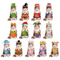 🎄🎃 Limited Time Deal – Interchangeable Wooden Seasonal Animal Decor 🐶✨ | 26-Piece Magnetic Holiday Outfit Set for Year-Round Home Display