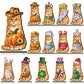 🎄🎃 Limited Time Deal – Interchangeable Wooden Seasonal Animal Decor 🐶✨ | 26-Piece Magnetic Holiday Outfit Set for Year-Round Home Display