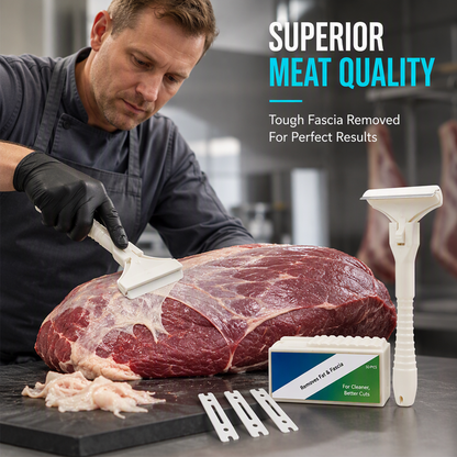 🔥 OFFRE LIMITÉE 1+1 GRATUIT 🎁 Grattoir à viande en acier inoxydable pour enlever la graisse et le fascia
