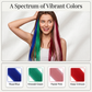 12 extensions de cheveux lisses à clips colorées