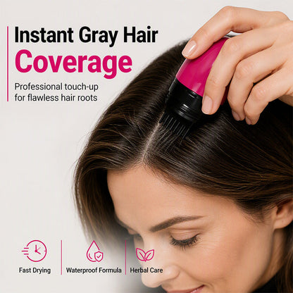 💇‍♀️🔥 Peigne retouche cheveux gris instantané | Correcteur de racines portable pour une couverture rapide et sans dégâts