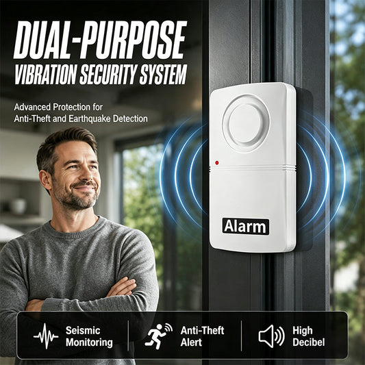🚨 Alarme de vibration sans fil pour portes et fenêtres – Capteur de sécurité intelligent pour la maison