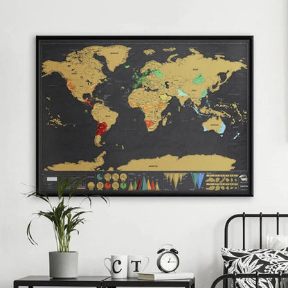 Journal de voyage de la carte du monde