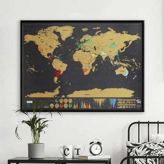 Journal de voyage de la carte du monde