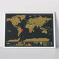 Journal de voyage de la carte du monde