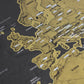 Journal de voyage de la carte du monde