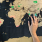 Journal de voyage de la carte du monde