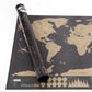 Journal de voyage de la carte du monde