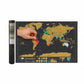 Journal de voyage de la carte du monde
