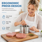 Ensemble presse-burger et moule en acier inoxydable