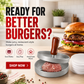 Presse à hamburgers avec manche en bois