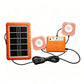 ☀️🔋 Système d'énergie solaire portable – Générateur solaire USB/Type-C avec 2 lampes LED