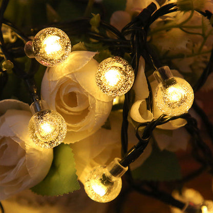 Guirlande lumineuse solaire étanche à bulles pour terrasse