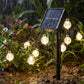 Guirlande lumineuse solaire étanche à bulles pour terrasse