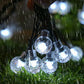 Guirlande lumineuse solaire étanche à bulles pour terrasse
